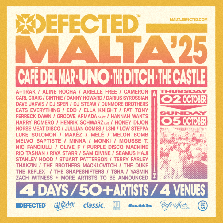 Defected Malta 2025 On Sale Now | Defected Records™ - House Music All ...