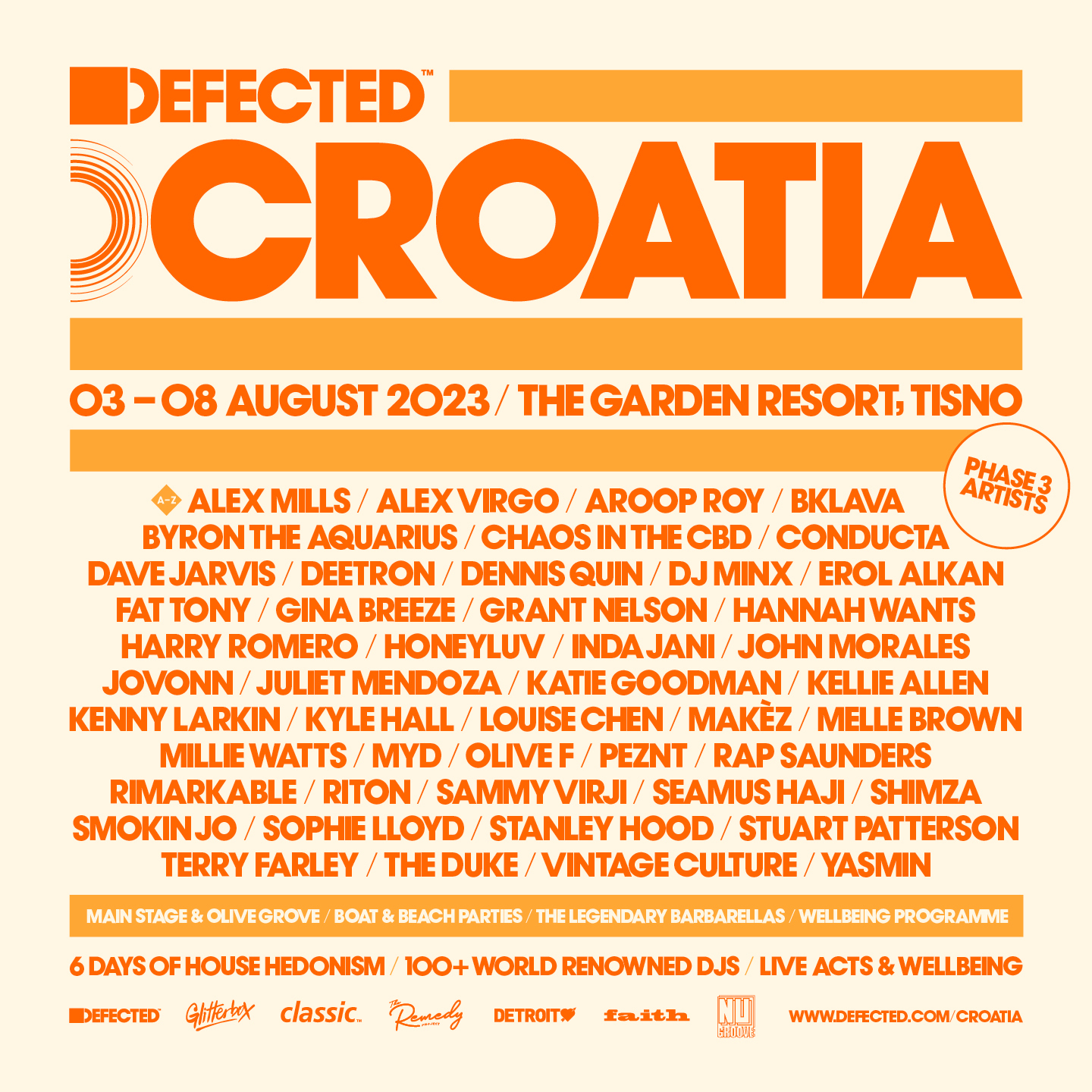 DEFECTED CROATIA UNVEILS FINAL PHASE OF 2023 LINE-UP! | Defected ...