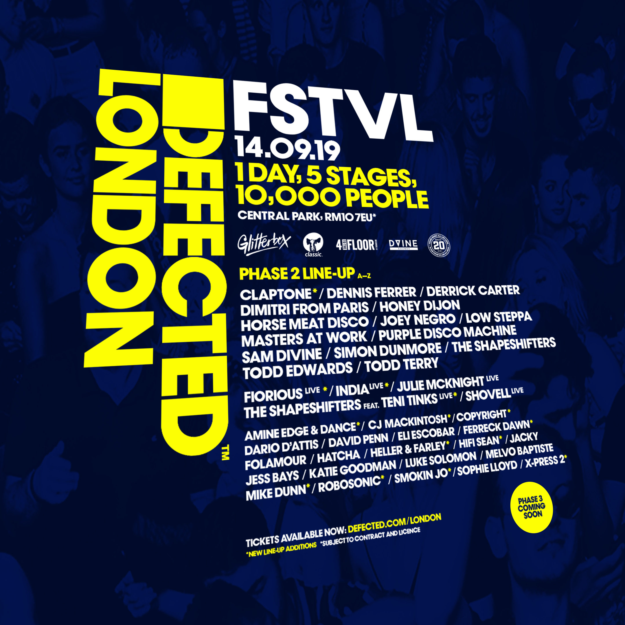 Revealing the line-up for Defected London FSTVL | Defected Records™ - House  Music All Life Long