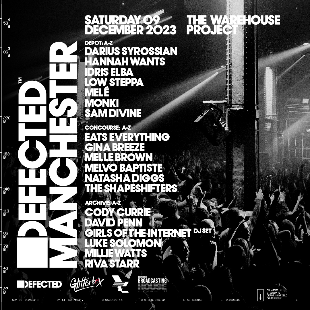 Line-up Revealed for Defected X Glitterbox X The Warehouse Project 